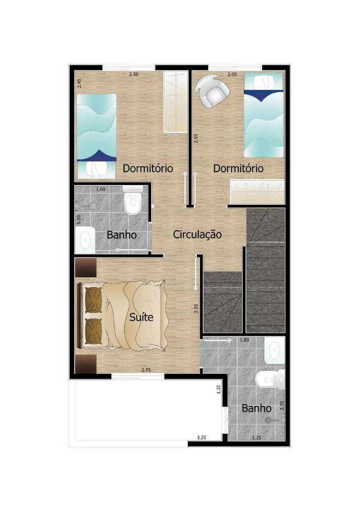 Sobrado, 3 quartos, 142 m² - Foto 2
