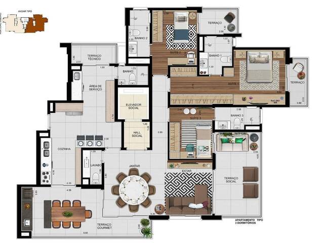 #AP0323 - Apartamento para Venda em  -  - 2